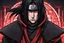 Placeholder: Itachi Uchiha in 8k Afukuro anime drawing style, Uchiha them, ronin costum, winter, close picture, neon effect, highly detailed, high details, detailed portrait, masterpiece,ultra detailed, ultra quality