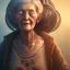 Placeholder: fantasy art, book cover, old woman that has just eaten a cookie from hell