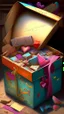 Placeholder: A box full of love letters, realistic, professional, art, detailed, vibrant colors.