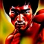 Placeholder: Ultra detailed fullbody Portrait in oil on canvas of Bruce Lee merges RedHulk,extremely detailed digital painting,extremely detailed face,crystal clear Big eyes, mystical colors ,perfectly centered image, perfect composition, rim light, beautiful lighting,masterpiece,8k, stunning scene, raytracing, anatomically correct, in the style of Wizyakuza and robert e howard and InHyuk Lee and Ohrai Noriyoshi and Simon Bisley.