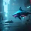 Placeholder: cyberpunk cyber shark deep water unreal 5, octane render, cinema4d, redshift render, hyper realistic, cenematic, vibrancy, synthwave, retouch, centered, dynamic lighting, dramatic lighting, 4k, highly detailed, attractive beautiful, realistic, virtual reality, epic composition, holographic,