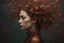Placeholder: "Young woman covered in tiny copper flowers emerging from a tree, detailed matte painting, deep colour, fantastical, intricate detail