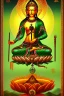 Placeholder: Green Tara, female bodhisattva, orthodox icon