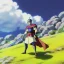 Placeholder: fire emblem, anime, screenshot, ova, 90s anime, boy, prince, sword, fantasy setting, fire emblem marth, fullbody, fighting dragon