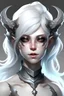 Placeholder: female ice devil white hair