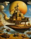 Placeholder: A clockwork factory painted by Salvador Dali