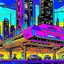 Placeholder: cyberpunk retro futuristic for comics from far away