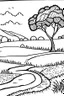 Placeholder: landscape simple drawings for coloring