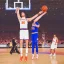 Placeholder: the world's tallest man playing basketball for the new york Knicks