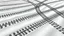 Placeholder: crisscrossing tire tracks on sand, black on white vector