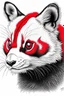 Placeholder: sketch of red panda, realism,pencil