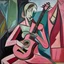 Placeholder: picasso Neoclassicism pink woman and guitar