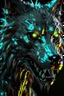 Placeholder: a scary silver wolf, partially cyborg, ultra realistic 12 ugh, dark and eary lighting, digital art, masterpiece