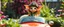 Placeholder: totally symmetric fluffy gremlin slug nice cheerleader pirate in plastic car in garden doing her thing full body portrait T-pose