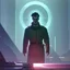 Placeholder: Futuristic, cyberpunk, Friedrich Nietzsche,