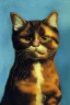 Placeholder: Portrait of a cat by Van Gogh