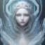 Placeholder: karlan, icy blue, anime, altered human,tears, crying, sad, fae,cosmic,godly, majestic, ominous, ice, plants, wildflower, facepaint, dnd character portrait, intricate, oil on canvas, masterpiece, expert, insanely detailed, 4k resolution, retroanime style, cute big circular reflective eyes, cinematic smooth, intricate detail , soft smooth lighting, soft pastel colors, painted Rena