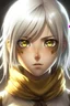 Placeholder: Girl with yellow eyes and white hair attack on titan is character