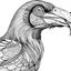 Placeholder: Vulture, closeup view, mandala, minimal lines, cartoon, white back ground color, real style, realistic, minimalistic, minimal black line art, line art, crisp line art, unique coloring sheet, outlined, outline, crisp, crisp line edges, illustration, thin lines, crisp clear lines, line art, clean line art, unique, 8k, amazing, masterpiece, no colors, no dark color, no black color, avoid thick black, minimalistic line edges, pure white back ground, image character full fit to page,