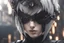 Placeholder: Hot 2B with blindfold eye in 8k nier automata artstyle, blind them, 2B Custom, blindfold, close picture, rain, fantasy world, intricate details, highly detailed, high details, detailed portrait, masterpiece,ultra detailed, ultra quality