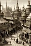 Placeholder: an Victorian era photograph of an Elf city