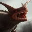 Placeholder: red dragon, dragon portrait, portrair, dragon head, dragon face, big eyes, fangs, dragon with horns, 8k resolution, high-quality, fine-detail, fantasy, incredibly detailed, ultra high resolution, 8k, complex 3d render, cinema 4d