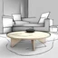 Placeholder: Modern “small” circular coffee table design, sketch