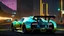 Placeholder: Veyron Super Sport ultimate need for speed tuning Mansory Cyberpunk 2077 neon Style Rear View, Super Detailed, desktop wallpaper, 4K