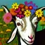 Placeholder: Goats and flowers dadaism