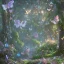 Placeholder: magical forest with sparkle and jewel butterflies