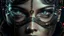 Placeholder: matrix style cyborg portrait detailed symmetrical realistic eyes steampunk cyborg cyborg intricate detailed to scale hyperrealistic dark lighting digital concept art