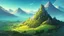 Placeholder: grassland plains mountain background