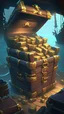 Placeholder: Sea of Thieves lots of treasure chest on a ship