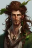 Placeholder: pirate nereid male with deep auburn and seaweed hair