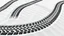 Placeholder: crisscrossing tireimpressions on sand, black on white vector