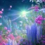 Placeholder: one big crystal subtle flower garden blue and pink in a galactic ambiance delicate colors, bin the foreground, full of details, smooth，soft light atmosphere, light effect，vaporwave colorful, concept art, smooth, extremely sharp, full body shot, masterpiece, best quality, blue skinned, sparkling eyes, fluorescent skin,blue eyes,sparkling makeup, long blond hair, fairy style , highly detailed body, sun light, 4K, RAW, depth of field,high contrast,realistic