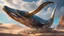 Placeholder: the coast of a desert. whale bones. fantasy, cinematic lighting, hyper realisme, Hyperrealistic, splash art, concept art, mid shot, intricately detailed, color depth, dramatic, 2/3 face angle, side light, colorful background