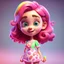 Placeholder: candy girl teenager, stylized 3d. pixar, cartoon