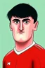 Placeholder: Harry Maguire English football player ,cartoon 2d