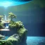 Placeholder: The Isometric Glass Tall Box Mini Model Little Real Island Mixed Water Fall Under Ocean Sunshine Summer Background Blue Sea, The Last Of Us / Avatar, Octane Render / ZBrush, Cinematic, IMAX Film, Nikon D750, 16K, Autostereoscopy, Anthropomorphic, Golden Ratio, Geometry, Symmetric, Depth Of Field, Highly Detailed, Ultra Realistic, Beautiful Lighting, Halfrear Lighting, Soft Light, Candoluminescence, Cast Shadow, Reflective, Glow, Translucent, Normal Map, Carbonated --testp