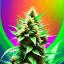 Placeholder: Marijuana, splash color, bright colors, neon, Psychedelic, detail, 8k, bright light, surreal, haze