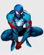 Placeholder: spider-man as DC blue lantern