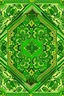 Placeholder: The Ukrainian geometric ornament green color