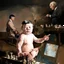 Placeholder: Putin, President Xi Of China And Joe Biden Play Chess With Atomic Bomb Mushroom Cloud,Complex Surgical Instruments Intermixed With A Newborn Boy,Minimalism,Painting By Adrian Ghenie,Rene Magritte,Pablo Picasso,Michelangelo,Salvador Dali,Lucian Freud