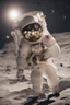 Placeholder: "Generate an awe-inspiring 8K realist image depicting an astronaut triumphantly planting a Bitcoin flag on the lunar surface. The cosmic backdrop should be a chaotic yet mesmerizing scene, replacing traditional stars with various cryptocurrencies. Envision shooting stars as dynamic market movements, while trading charts and pips seamlessly integrate into the background, forming a visually stunning representation of the crypto universe's conquest of the moon."