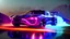 Placeholder: alien tech sports car, unusual neon lighting, high velocity, 64k, dystopian, vray, steampunk