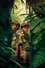 Placeholder: Two boys in jungle