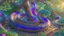 Placeholder: Serpent in the Garden of Eden coiled around the Tree of Knowledge, hyper-realistic, HD 8K, sharp detail, iridescent scales