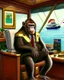Placeholder: bored ape yacht club style - ape that is a forex trader