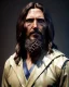 Placeholder: "Jesus, mysterious Kenku male, bird, full-scale head and shoulders portrait, 8k resolution concept art portrait by Greg Rutkowski, Artgerm, WLOP, Alphonse Mucha dynamic lighting hyperdetailed intricately detailed Splash art trending on Artstation triadic colors Unreal Engine 5 volumetric lighting Splash art fantasy"